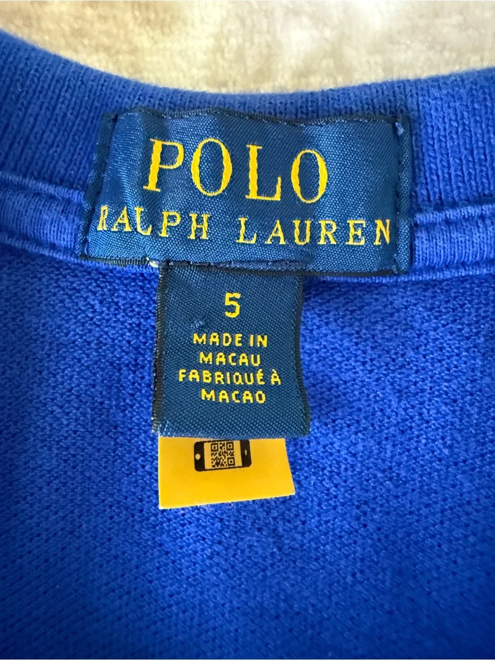 Polo Ralph Lauren Royal Blue Ski 92 Graphic Polo Shirt Boy 5y